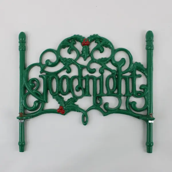 Goodnight Christmas Iron Doll Bed Decorative Headboard Footboard