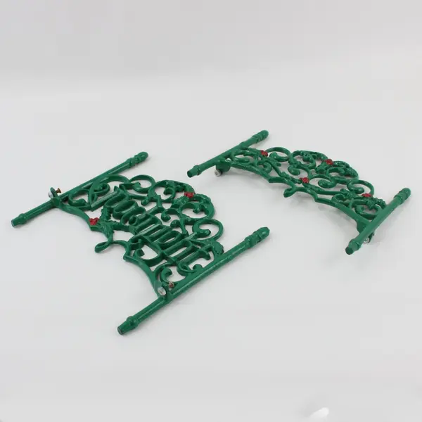 Goodnight Christmas Iron Doll Bed Decorative Headboard Footboard