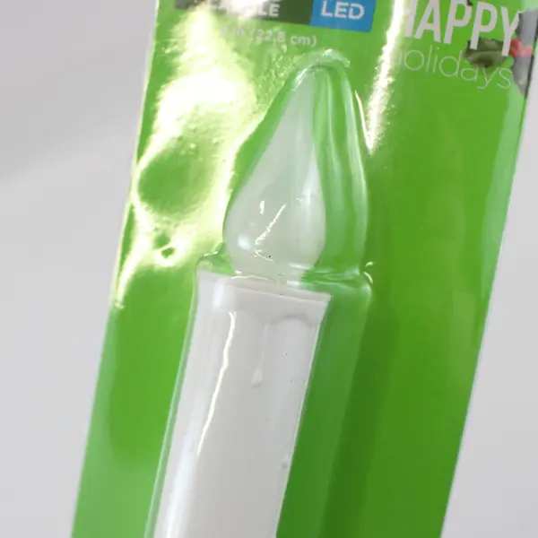 Lot of 5 Happy Holidays LED Lighted Candles Holiday Decor 9 in
