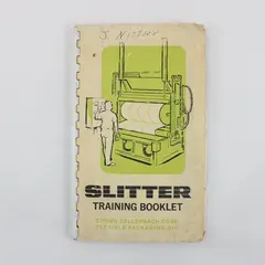 Vintage Crown Zellerbach Slitter Training Booklet 1966 Softcover