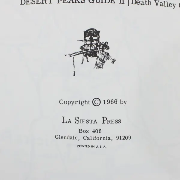 Mines of Death Valley by L. Burr Belden Vintage Paperback La Siesta Press