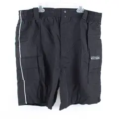 Mocean Tech Men's Black Shorts Reflective Trim XL