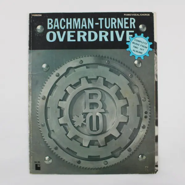 Bachman-Turner Overdrive Piano Vocal Chords Songbook Cover Only Sheet Music