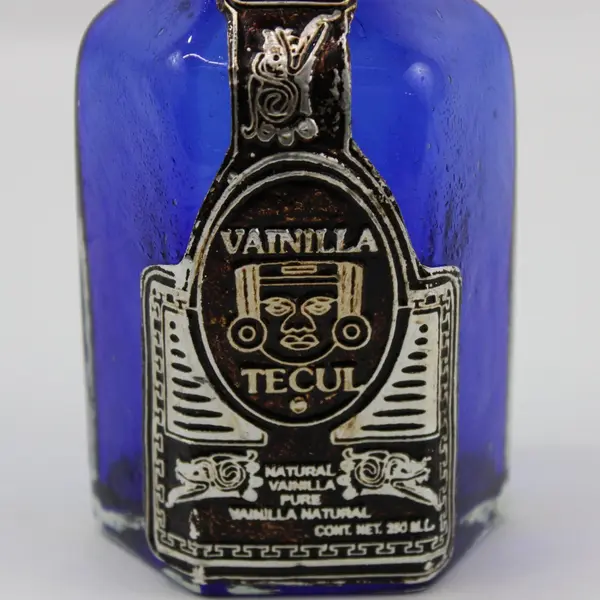 Vainilla Tecul 250ml Empty Blue Glass Vanilla Extract Bottle