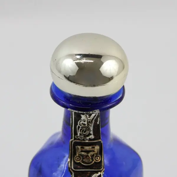 Vainilla Tecul 250ml Empty Blue Glass Vanilla Extract Bottle