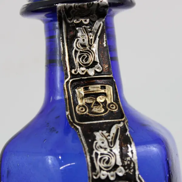 Vainilla Tecul 250ml Empty Blue Glass Vanilla Extract Bottle