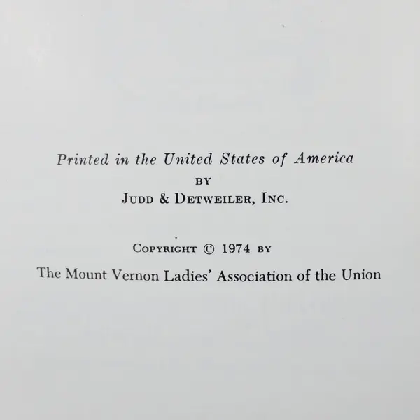 Vintage Mount Vernon An Illustrated Handbook 1974 Paperback