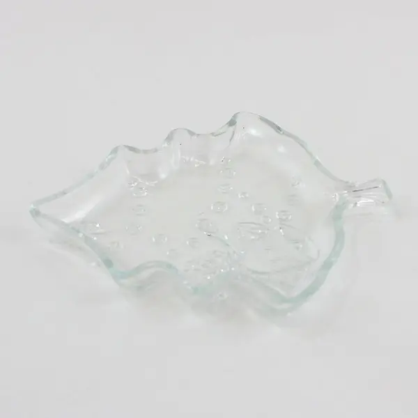 Crystal Clear Industries Clear Glass Christmas Tree Plate 7.5" #312671