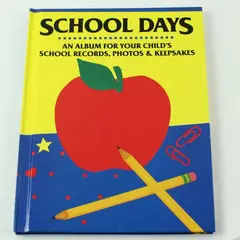 School Days Journal Album Hardcover Troll Associates Memory Book
