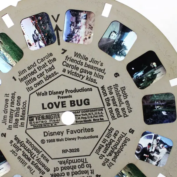 GAF View-Master Disney Favorites 4 Stereo Reel Set With Can 