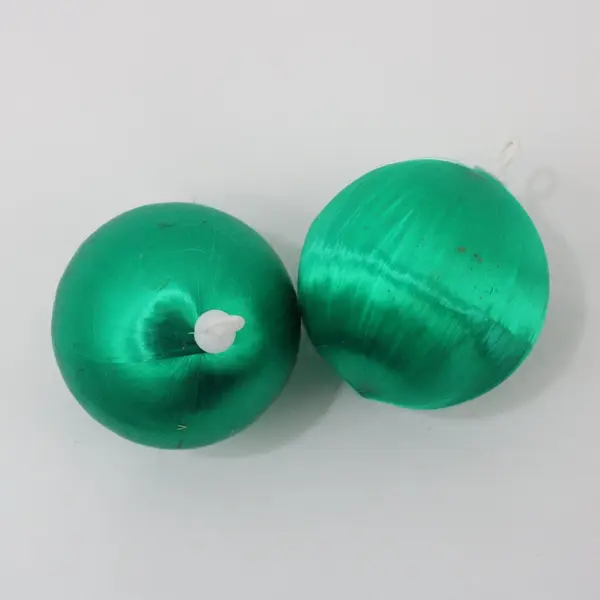 Lot of 16 Thread-Wrapped Bauble Christmas Ornaments Holiday Decor