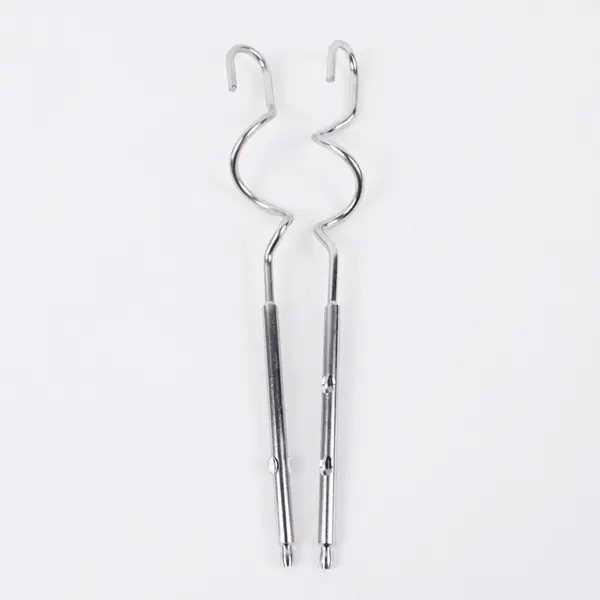 Generic Replacement Hand Mixer Dough Hooks Pair Metal 7.5in