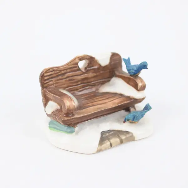 Hawthorne Village Bavarian Village Collection Bench Figurine Collectible No Box
