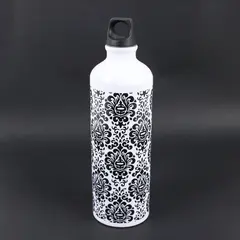 White Damask Insulated Stainless Steel Water Bottle Screw Cap Pre-Owned