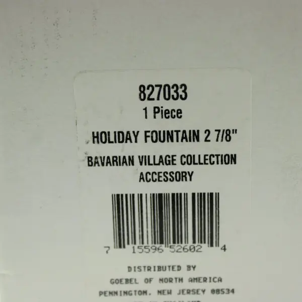 Hawthorne Bavarian Village Holiday Fountain 827033 2 7/8 Inch