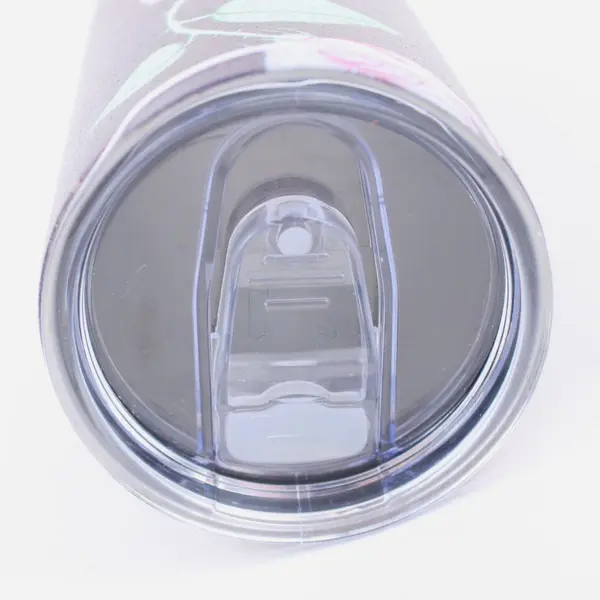 20oz Floral Rose Tumbler Travel Cup Sliding Lid Crescent Moon