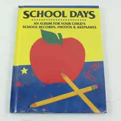 School Days Journal Album Hardcover Troll Associates Memory Book Sealed