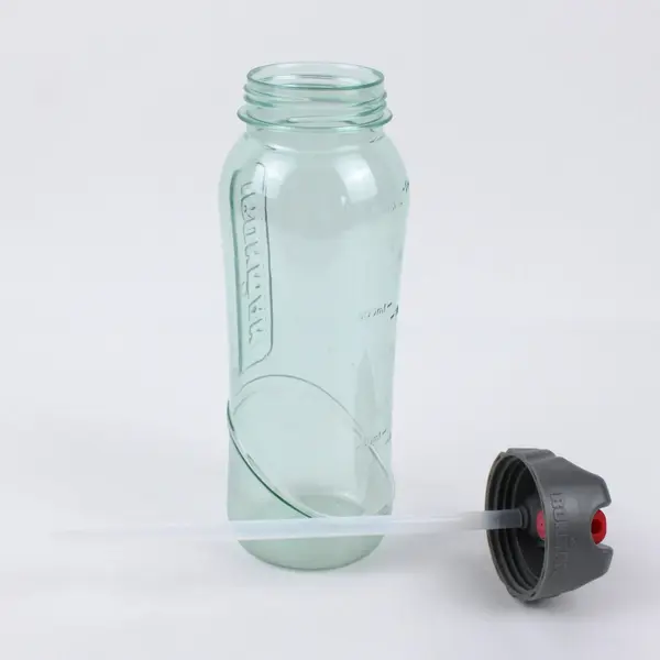 Ironman Clear Sports Water Bottle Carry Lid 9.5in Used