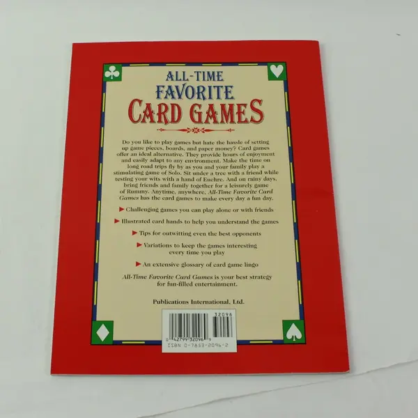 VTG All-Time Favorite Card Games by David Galt More Than 30 Family Games PB 1997