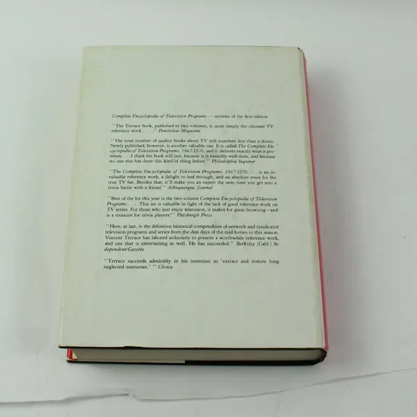 Complete Encyclopedia of Television Programs 1947-1979 Vincent Terrace Volume 1 