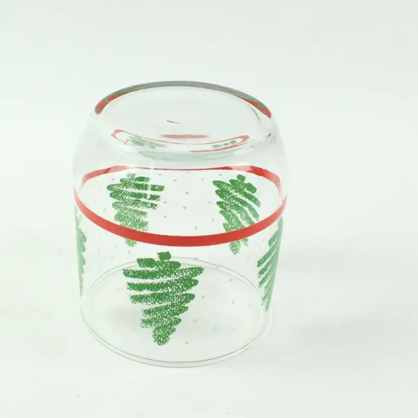 Libbey Christmas Tree Lowball Old Fashioned Cocktail Glass