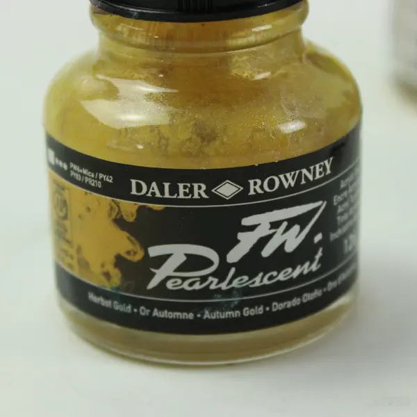 Lot of 8 Daler Rowney FW Pearlescent Acrylic Ink 29.5ml Used