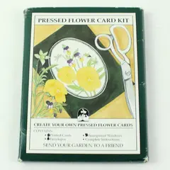 1989 Manhattan Farms Pressed Flower Greeting Card Kit Set of 6