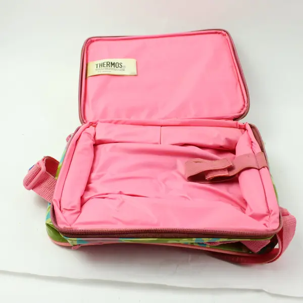 Thermos Barbie 2002 Mattel Insulated Fabric Lunch Bag Plastic Panels