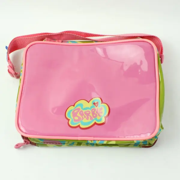 Thermos Barbie 2002 Mattel Insulated Fabric Lunch Bag Plastic Panels