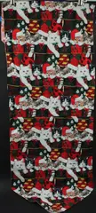 Handmade Christmas Reversible Kittens & Fox Table Runner 15x57