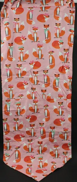 Handmade Christmas Reversible Kittens & Fox Table Runner 15x57