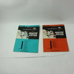 Vintage Lot of 2 Lowrey Pointer System Organ Instruction Books 1957 & 1958