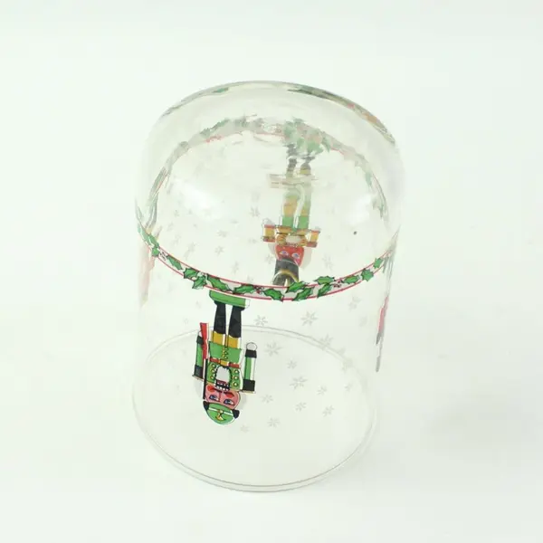 Libbey Christmas Nutcracker Lowball Drinking Glass Holiday