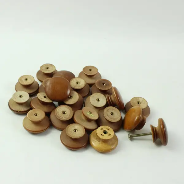 Set of 22 Wooden Cabinet Drawer Knobs