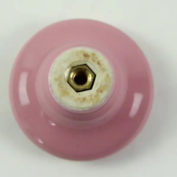 Set of 20 Pink Ceramic Heart Cabinet Drawer Knobs