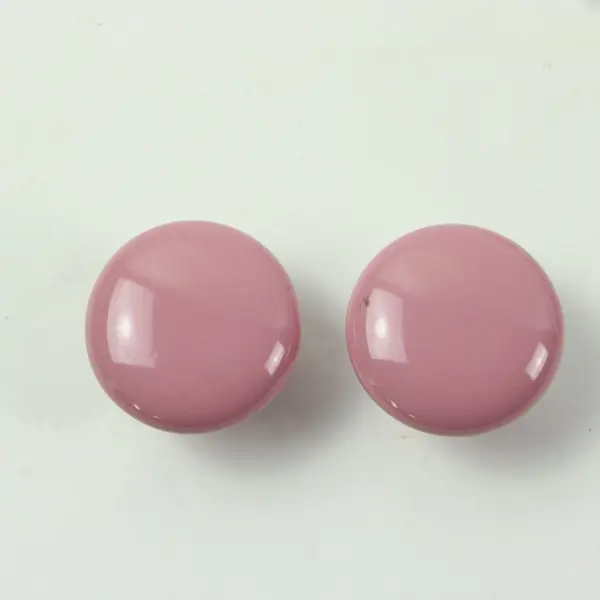 Set of 20 Pink Ceramic Heart Cabinet Drawer Knobs