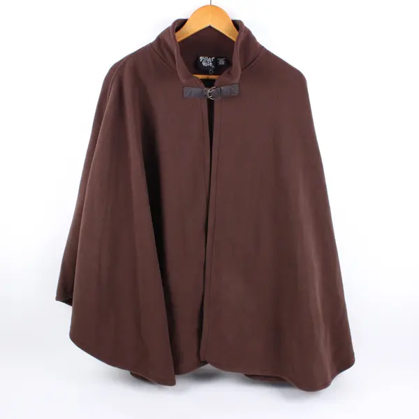 Planet Gold Women's Brown Fleece Capelet One Size