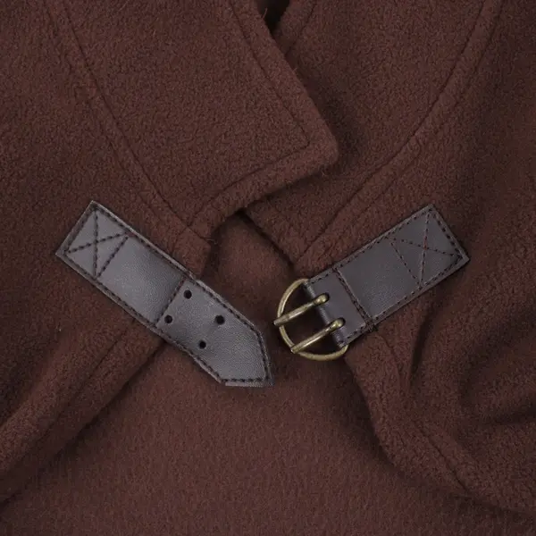 Planet Gold Women's Brown Fleece Capelet One Size
