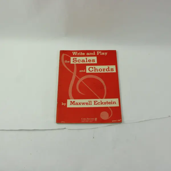 Vintage 1954 Write and Play The Scales and Chords Maxwell Eckstein Paperback 