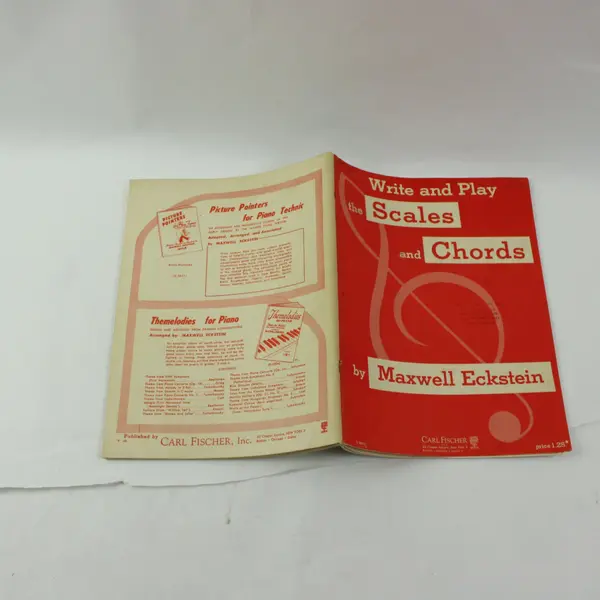 Vintage 1954 Write and Play The Scales and Chords Maxwell Eckstein Paperback 