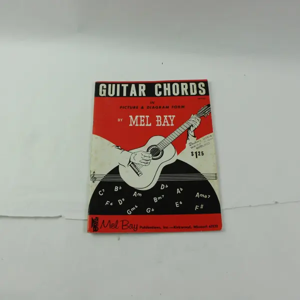 Vintage Mel Bay Guitar Chords in Picture & Diagram Form Instruction Book 1959 PB