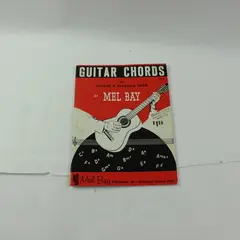 Vintage Mel Bay Guitar Chords in Picture & Diagram Form Instruction Book 1959 PB