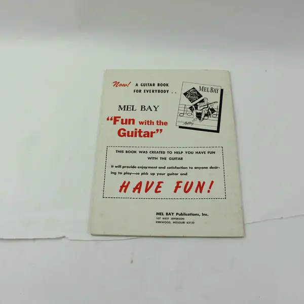 Vintage Mel Bay Guitar Chords in Picture & Diagram Form Instruction Book 1959 PB