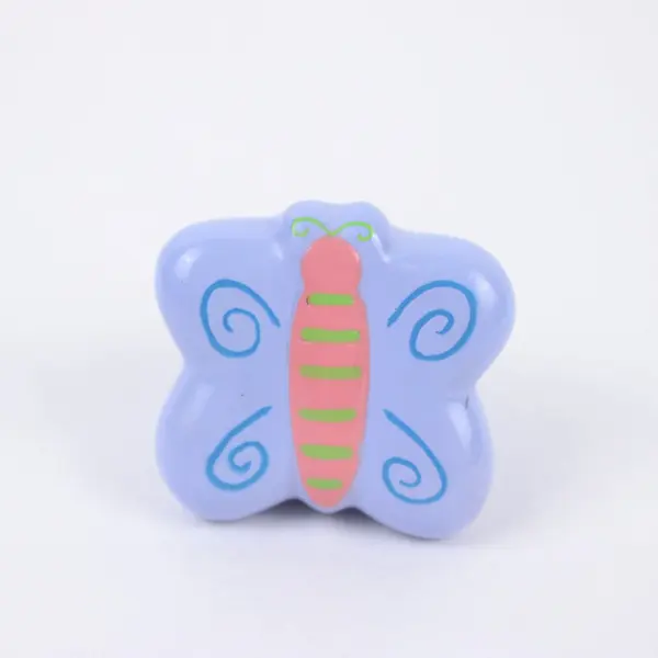 Ceramic Ladybug & Butterfly Drawer Pulls Set Cabinet Hardware