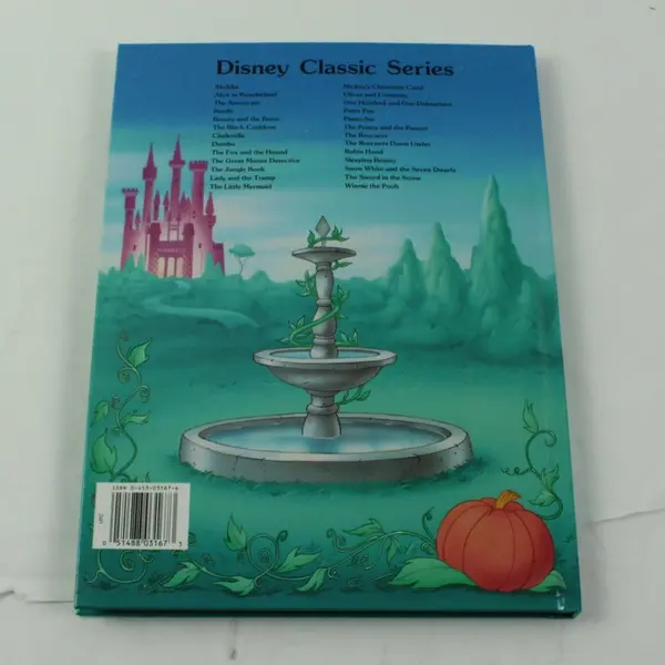 Vintage 1993 Disney Classic Book Cinderella Adapted by Lisa Ann Marsoli HC Good