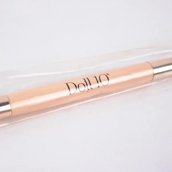 Doll 10 Double-Ended Makeup Brush 6.75 Inch Sealed New 