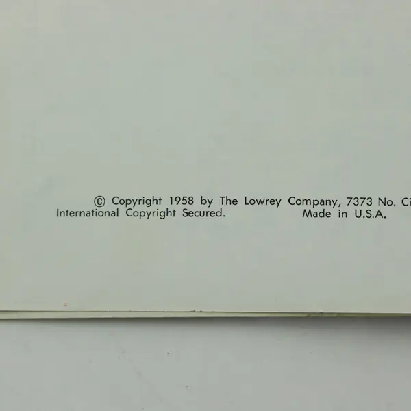 Fun With the Lowrey Organ 1958 Vintage PB Instruction Book Learning to Play