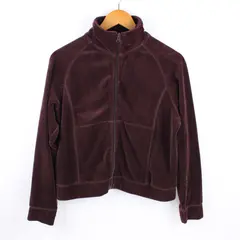 New York Laundry Women's Brown Velour Track Jacket Size P/L