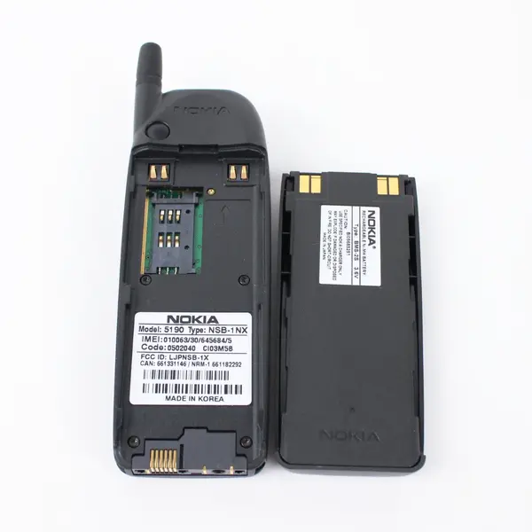 Nokia 5190 Cell Phone Black Monochrome Display Keypad Parts Repair