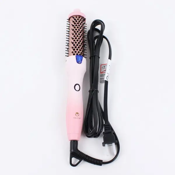 Calista Thermal Curling Brush Pink Heated Paddle Brush Model 2029/32